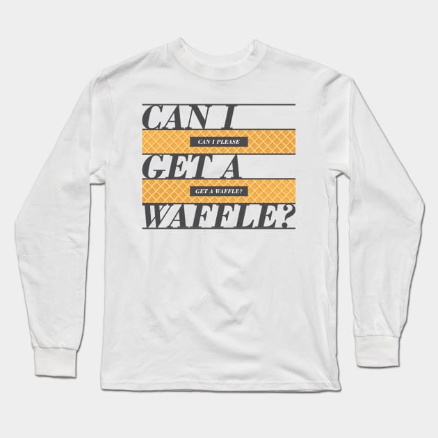 Waffles? Long Sleeve T-Shirt by Konixa